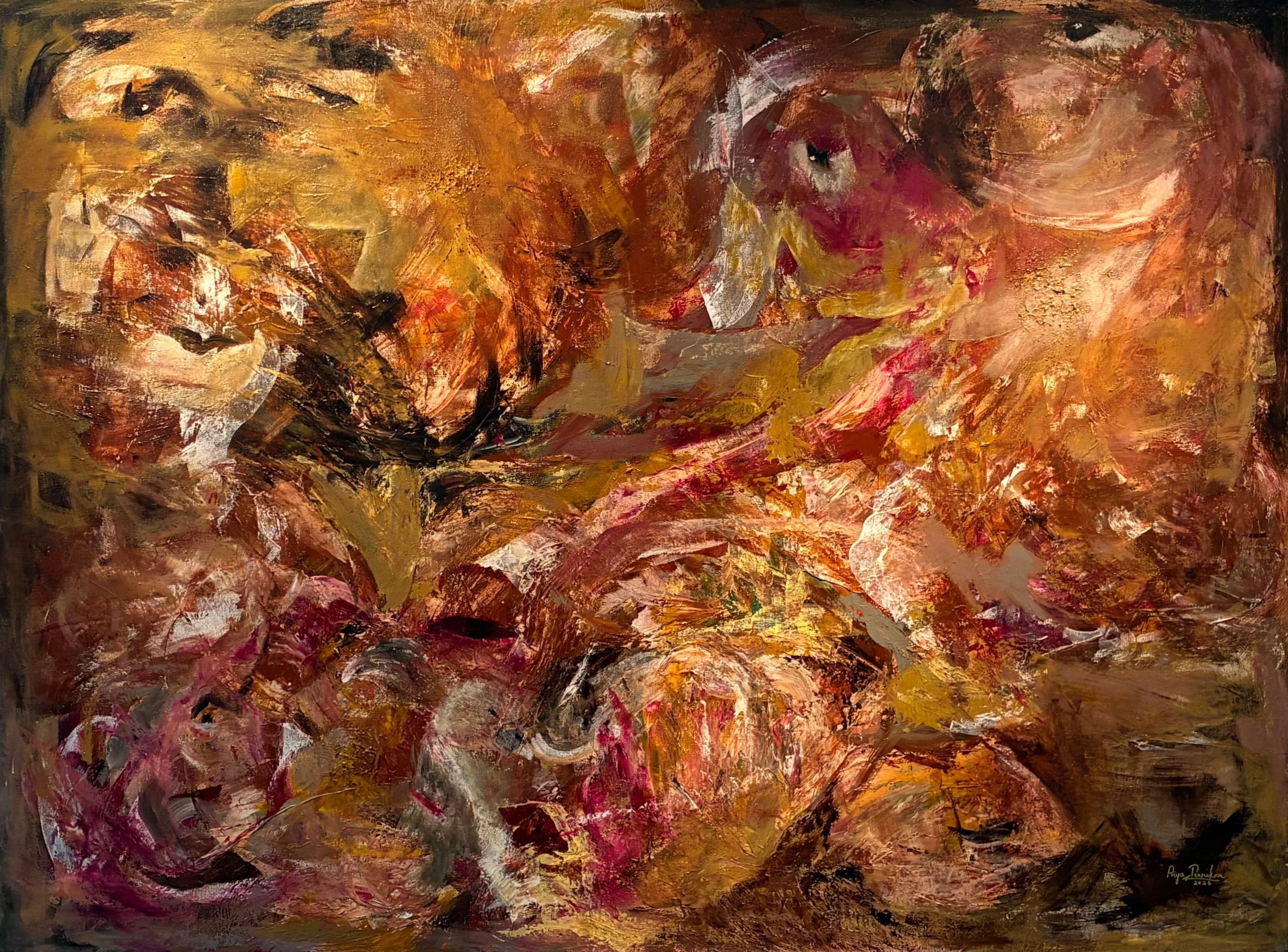 What Cannot Be Shown, abstract painting by Priyadarshani Tennakoon